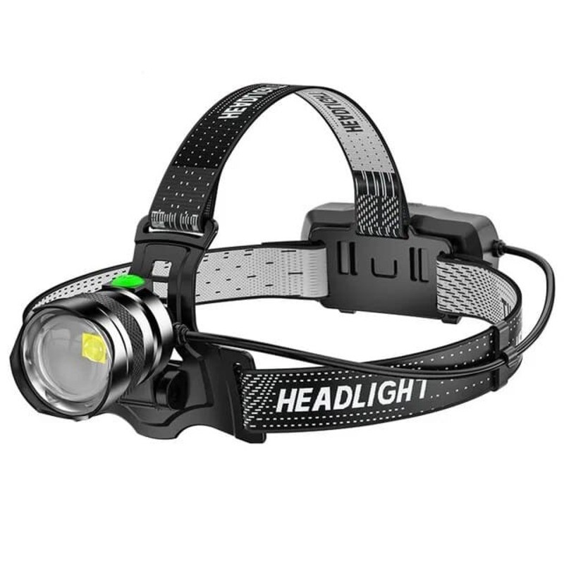 Lampe frontale LED rechargeable avec détecteur de mouvement – ​​Éclairage intelligent pour la pêche et l'aventure
