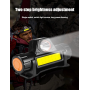 Rechargeable LED Headlight with Smart Adjustment