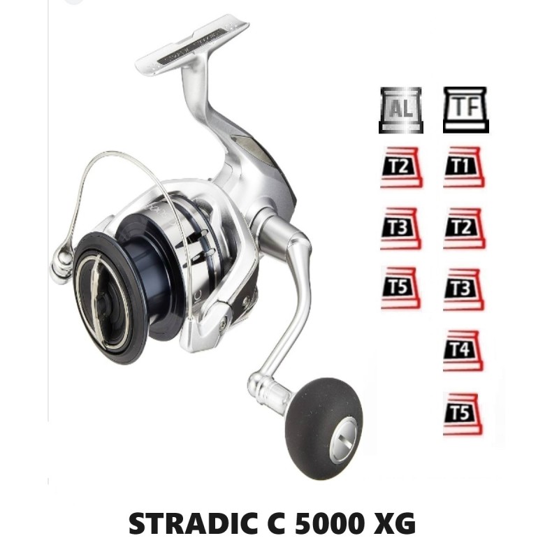 ▷ Spare Spools Compatible with Stradic C 5000 XG【Mv Spools】