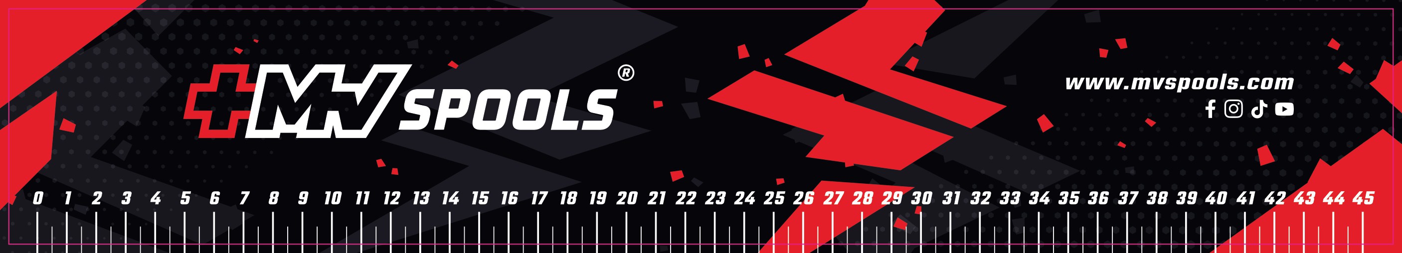 Vis meetliniaal sticker voor visladen