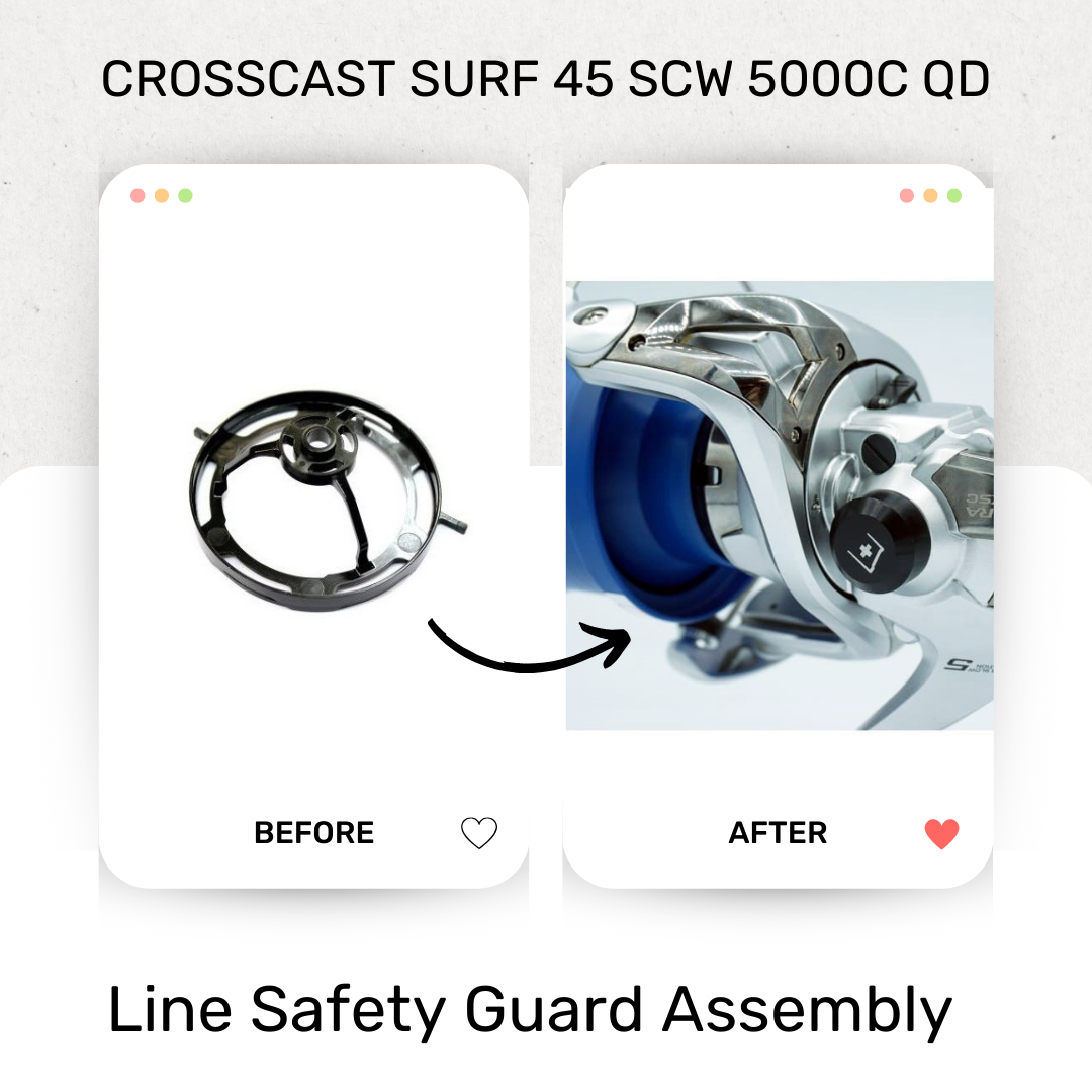 Crosscast Surf 45 SCW 5000C QD Line Safety Guard Assembly