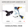 Teflon Knobs for Super Aero Surf Leader CI4+ 35 SD