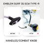 Pomello Emblem Surf 35 SCW Type-R Manovella di combattimento