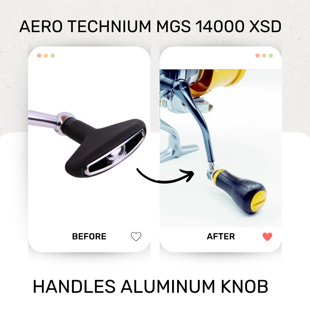 Alças Aero Technium MGS 14000 XSD Botão Carretel