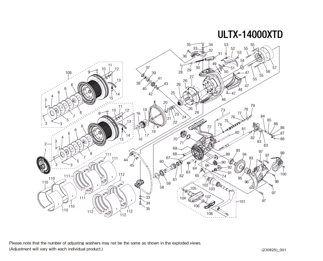 Onderdelen voor Ultegra 14000 XR XTD molens