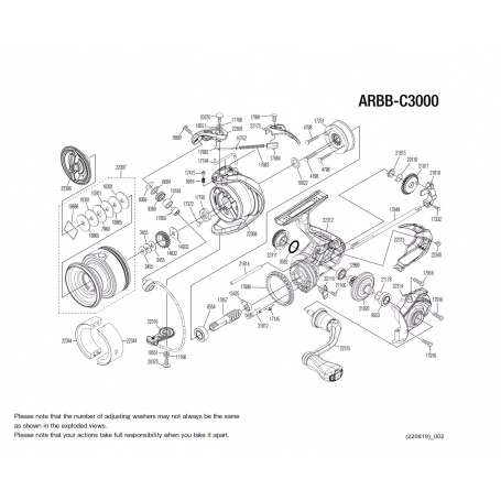 Despiece Carrete Aero Match C3000 BB