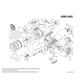 Aero Match 4000 BB Reel Spare Parts Aero Match 4000 BB Reel Spare Parts