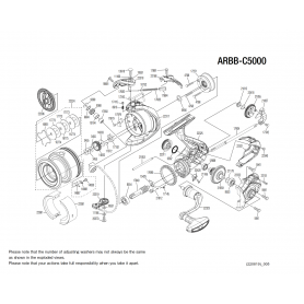 Aero Match C5000 BB Makaraları için Yedek Parçalar