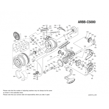 Despiece Carrete Aero Match C5000 BB