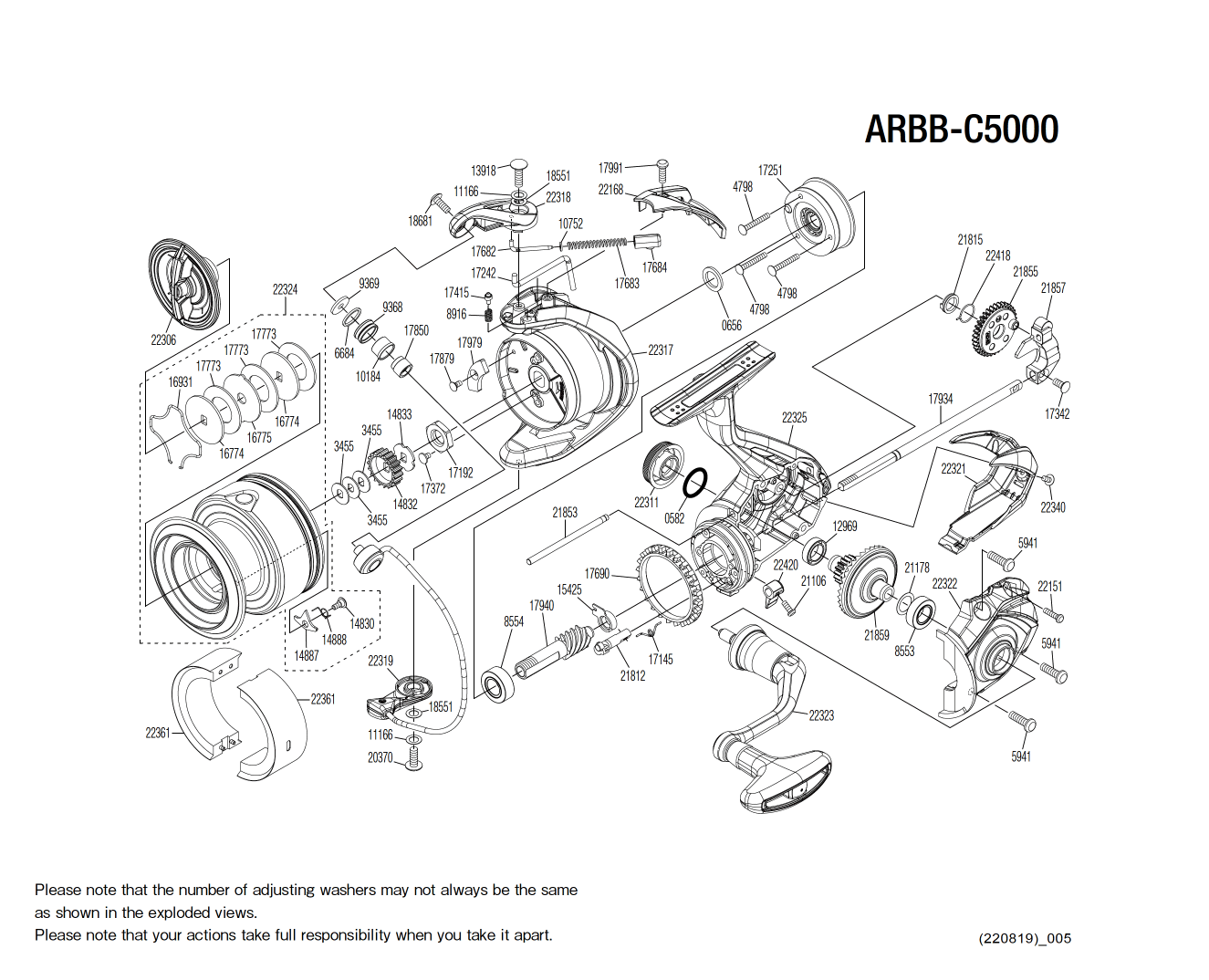 Onderdelen voor Aero Match C5000 BB molens