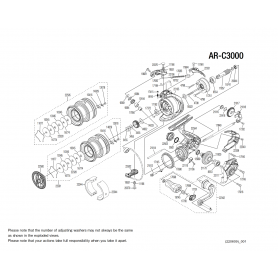 Aero Match C3000 Reel Spare Parts Aero Match C3000 Reel Spare Parts