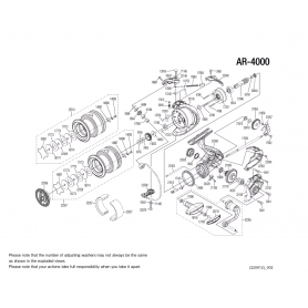 Despiece Carrete Aero Match 4000