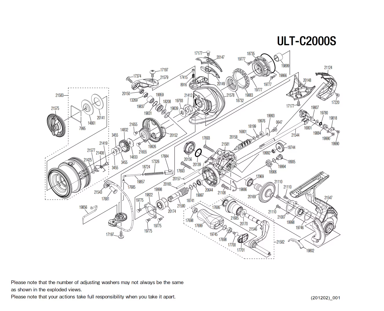 Despiece Carrete Ultegra C2000S FC