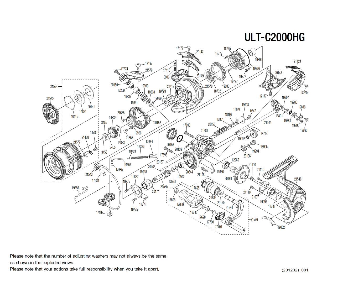 Peças de reposição para Ultegra C2000 FC HG