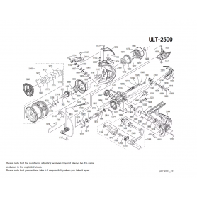 Ultegra 2500 FC Reel Spare Parts Ultegra 2500 FC Reel Spare Parts