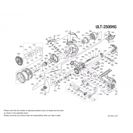 Peças de reposição para Ultegra C2500 FC HG