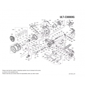 Despiece Carrete Ultegra C3000 FC XG