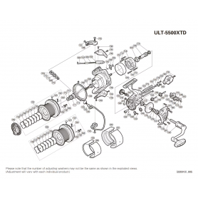 Despiece Carrete Ultegra 5500 XTD