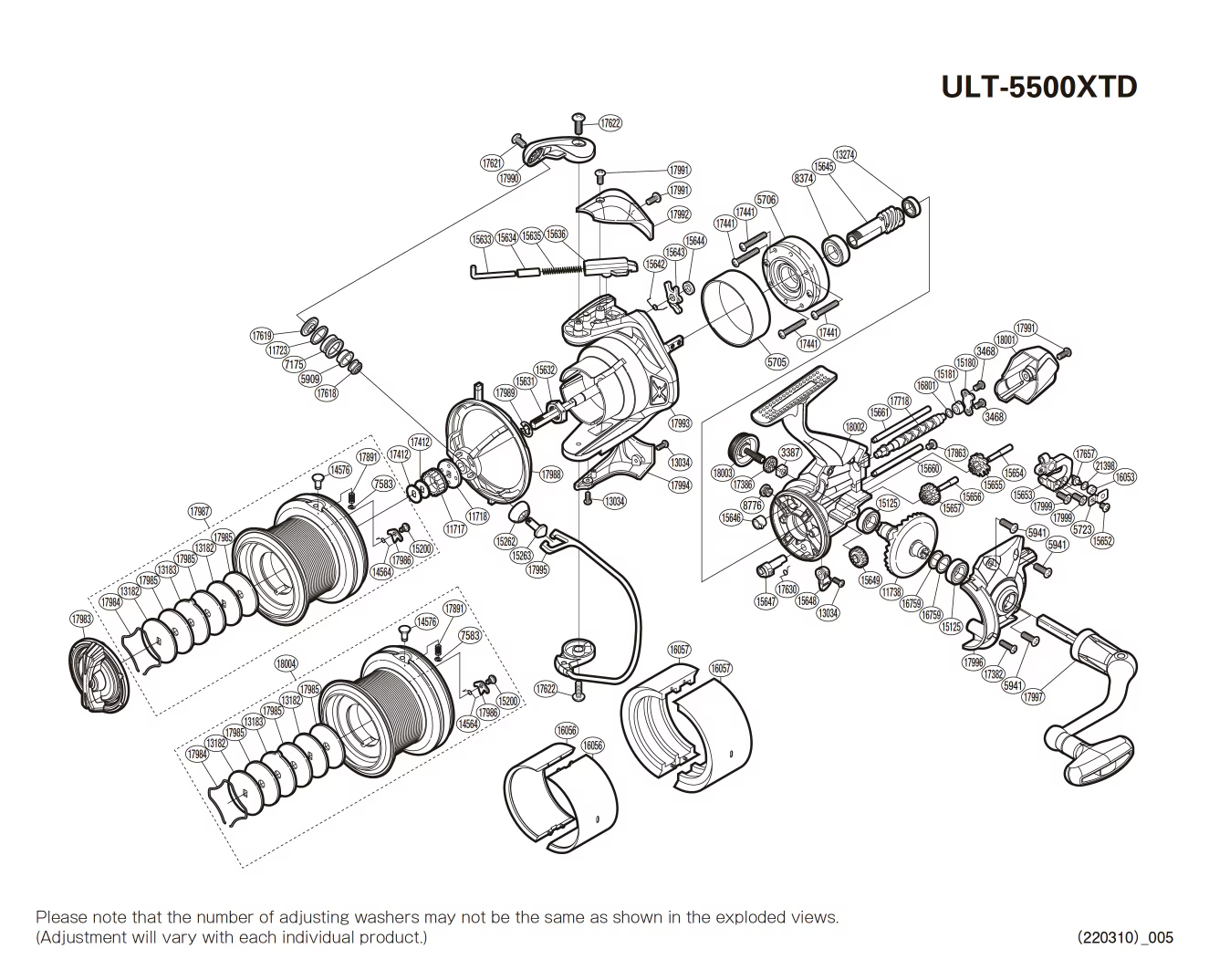 Ersatzteile für Ultegra 5500 XTD Rollen