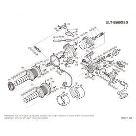 Despiece Carrete Ultegra 5500 XSD