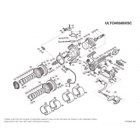 Despiece Carrete Ultegra 5500 CI4+ XSC