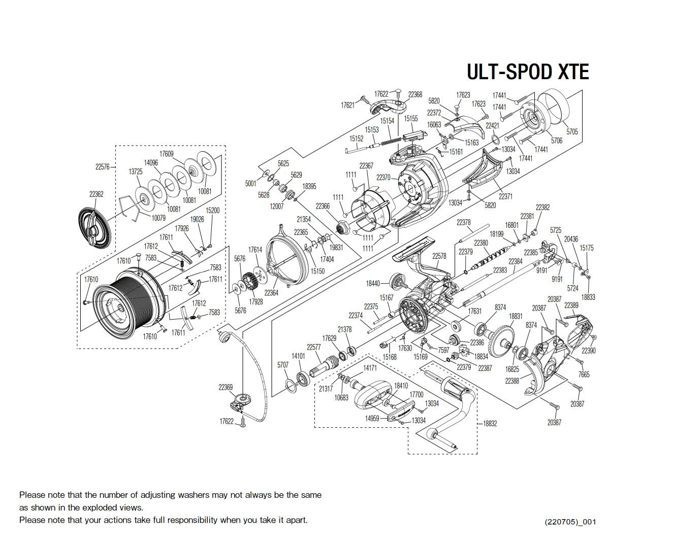 Peças de reposição para Ultegra XTE Spod