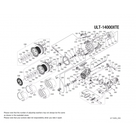 Despiece Carrete Ultegra 14000 XTE