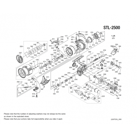 Despiece Carrete Stella 2500 FK