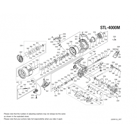 Stella 4000M FK Reel Spare Parts