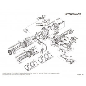 Despiece Carrete Ultegra 5500 CI4+ XTC