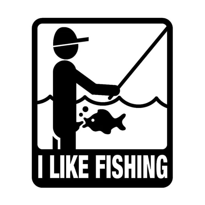 Sticker "I Like Fishing"