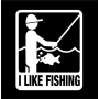 Sticker "I Like Fishing"