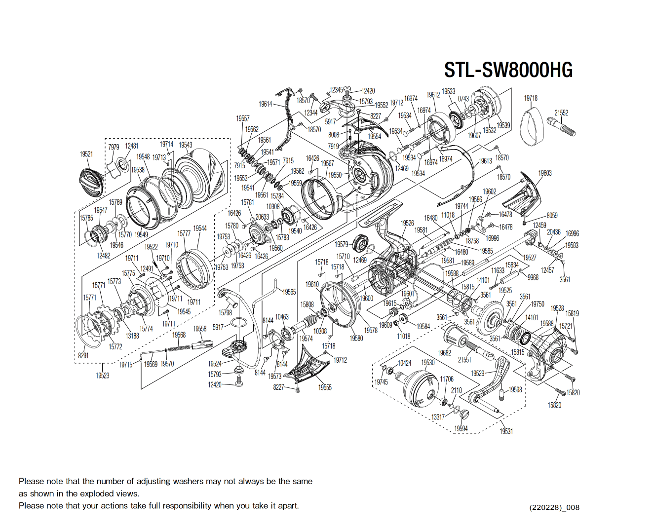 Onderdelen voor Stella 8000 SW C HG molens