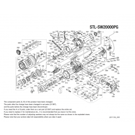 Stella 20000 SW C PG Reel Spare Parts