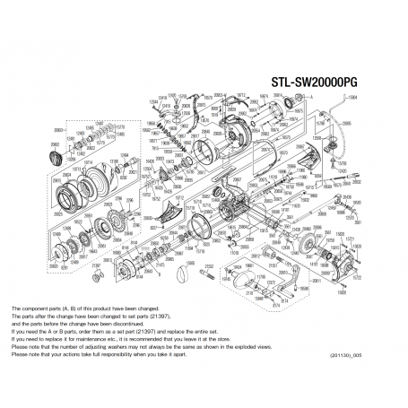 Onderdelen voor Stella 20000 SW C PG molens