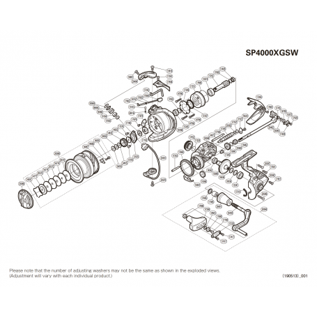 Spheros 4000 SW XG Reel Spare Parts