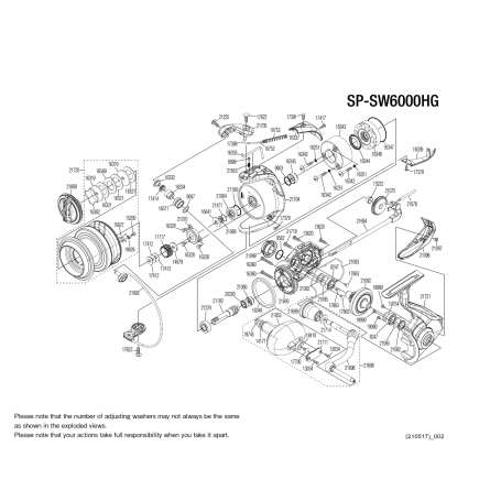 Spheros 6000 SW A HG Reel Spare Parts