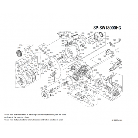 Spheros 18000 SW A HG Reel Spare Parts