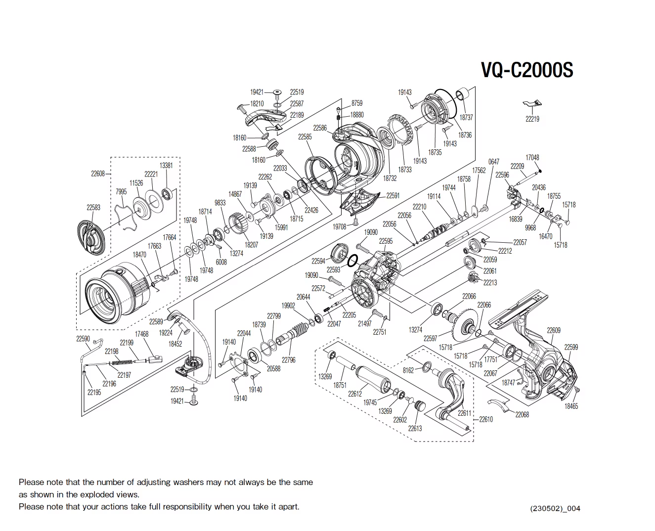 Onderdelen voor Vanquish C2000S FC molens