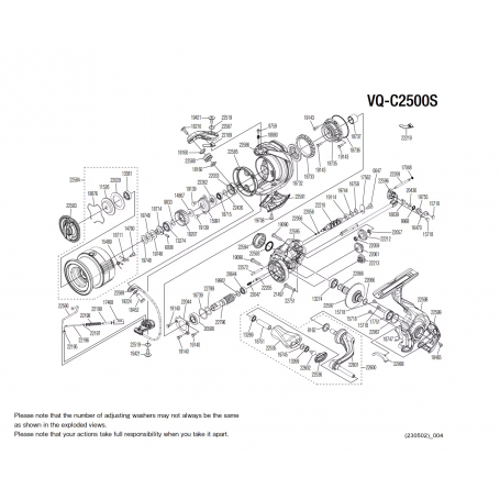 Pièces détachées Vanquish C2500S FC