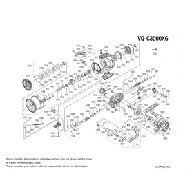 Despiece Carrete Vanquish C3000 FC XG