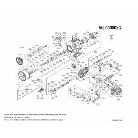 Onderdelen voor Vanquish C3000 FC XG molens