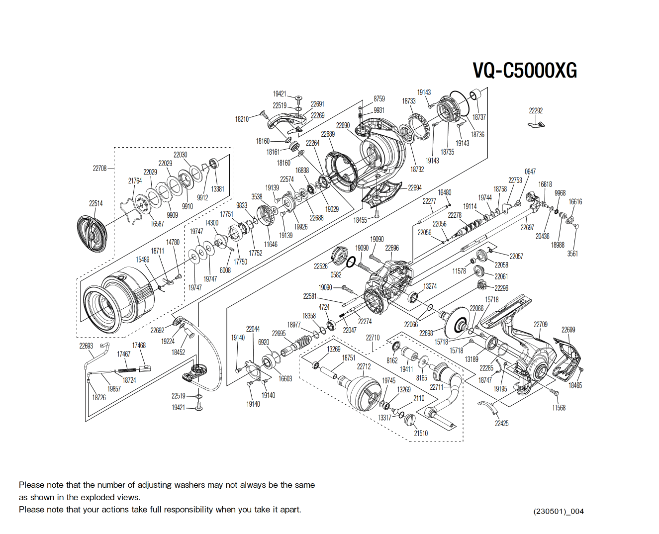 Onderdelen voor Vanquish C5000 FC XG molens