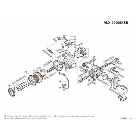 Despiece Carrete Aerlex 10000 XSB