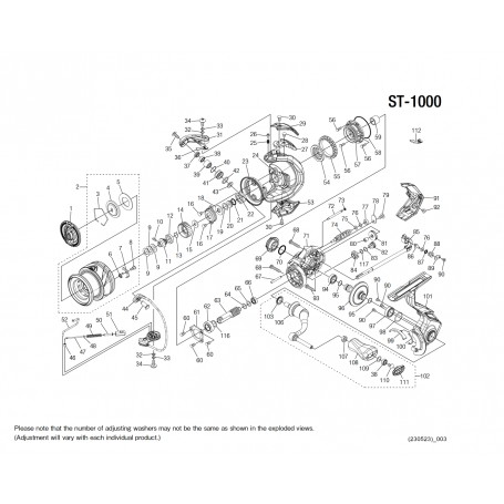 Ersatzteile für Stradic 1000 FM Rollen