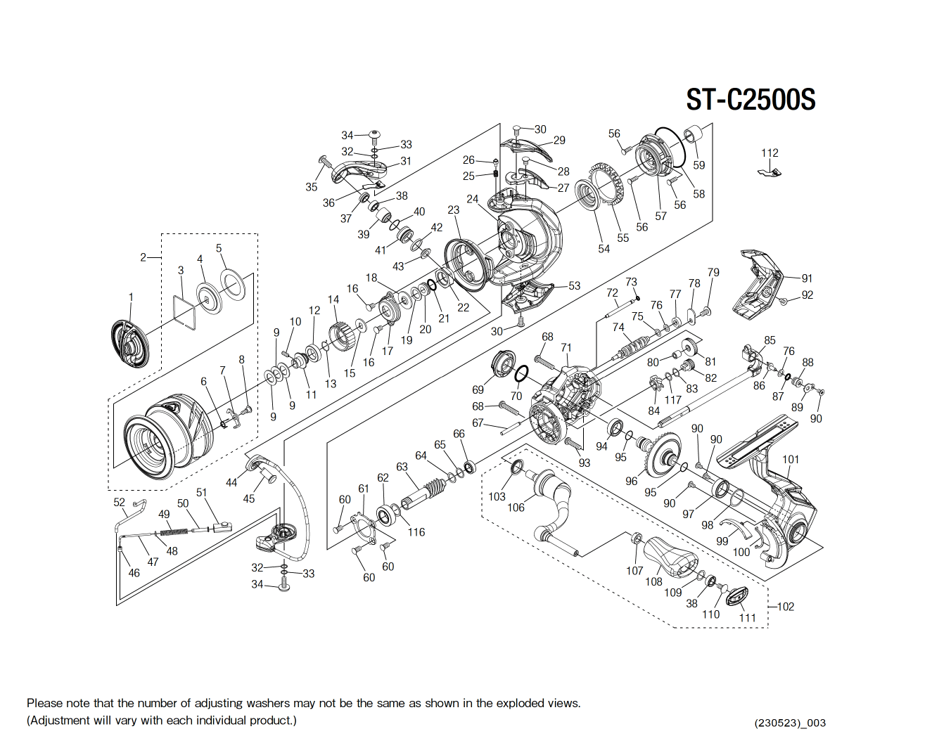 Onderdelen voor Stradic C2500 S FM molens