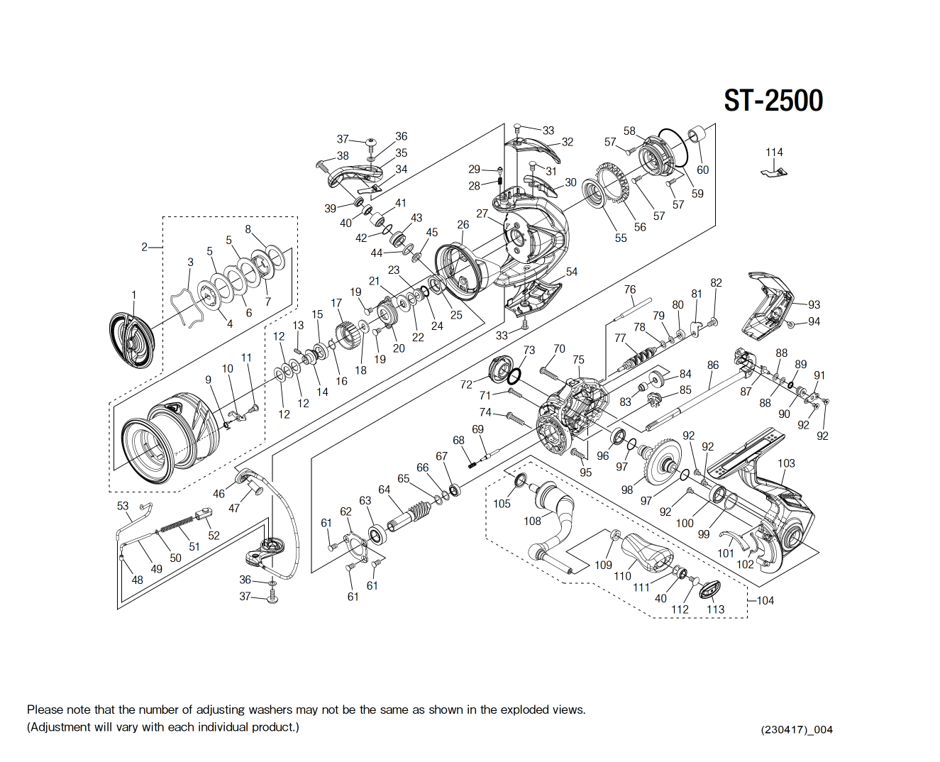 Pièces détachées Stradic 2500 FM