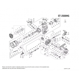 Ersatzteile für Stradic 2500 HG FM Rollen