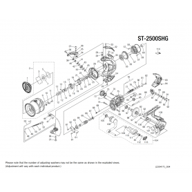 Pièces détachées Stradic 2500S HG FM