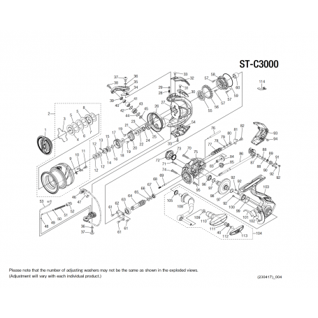 Despiece Carrete Stradic C3000 FM
